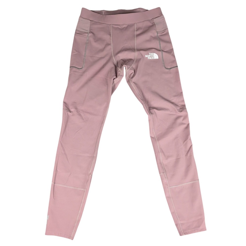 The North Face Running Tights Mens M Mauve Side Pockets Athletic Excellent